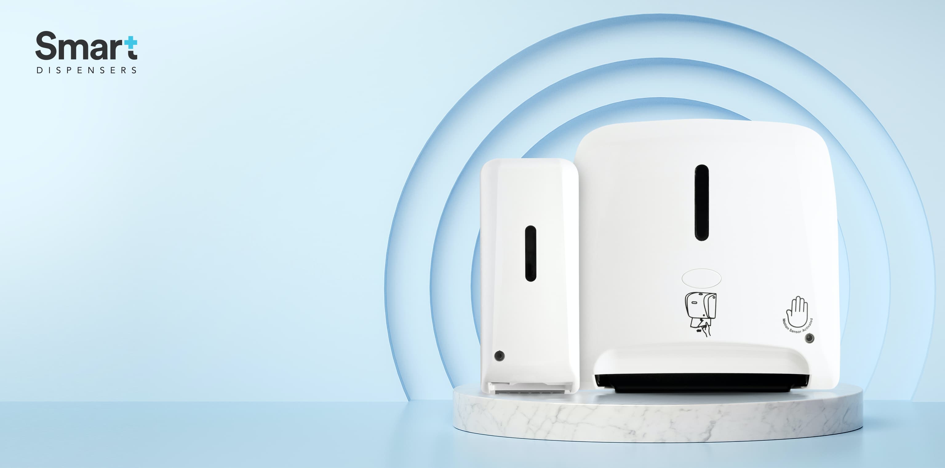 <h3>Smart Dispensers</h3><h4>They send each other wireless signals and save you serious paper</h4>